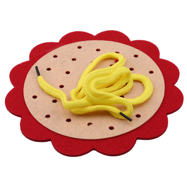 Kindergarten Manual DIY Weave Cloth Baby Early Learning Education Toys Montessori Idea Education