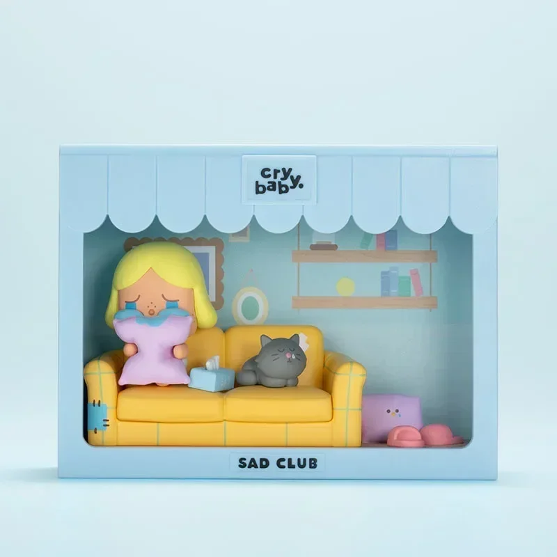 thumbnail image 1 of Crybaby Sad Club Series Scene Sets By Molly Blind Box Anime Figure Mystery Box Cute Figurine Cry Baby Cartoon Toy Surprise Gift, 1 of 5