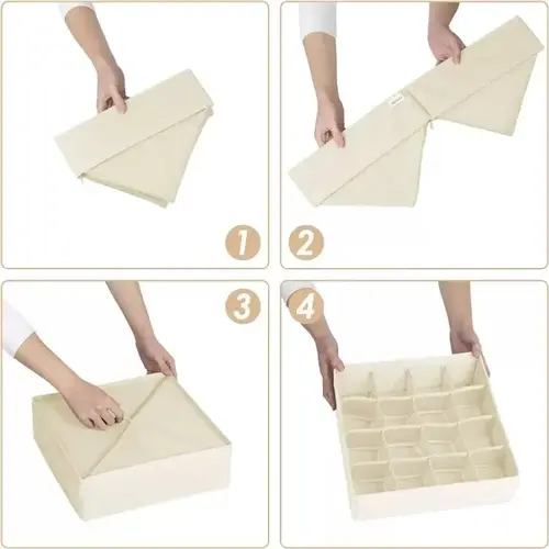 Underwear Organizers Of Cabinets And Drawers Wardrobe Clothes Bra Organizer For Underwear Socks Pants Home Foldable Storage Box - Image 5