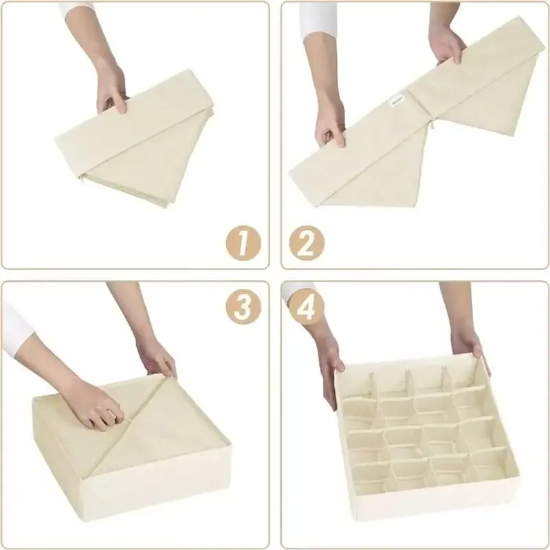 Underwear Organizers Of Cabinets And Drawers Wardrobe Clothes Bra Organizer For Underwear Socks Pants Home Foldable Storage Box - Image 5