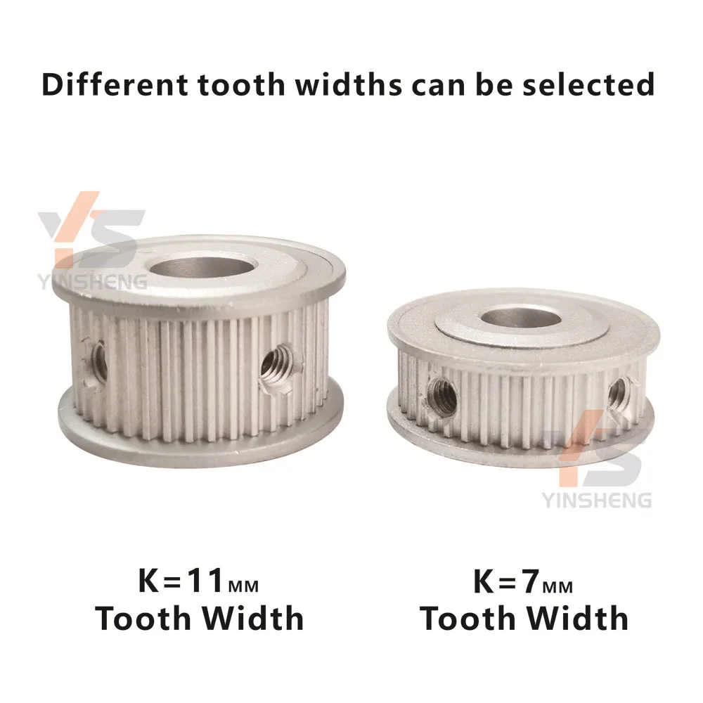 timing pulley timing belt pulley 16/20/30/32/40/50/60 Teeth 2GT Timing Pulley Aluminum alloy G2M Synchronous Toothed Wheel for 3D printers /CNC machines