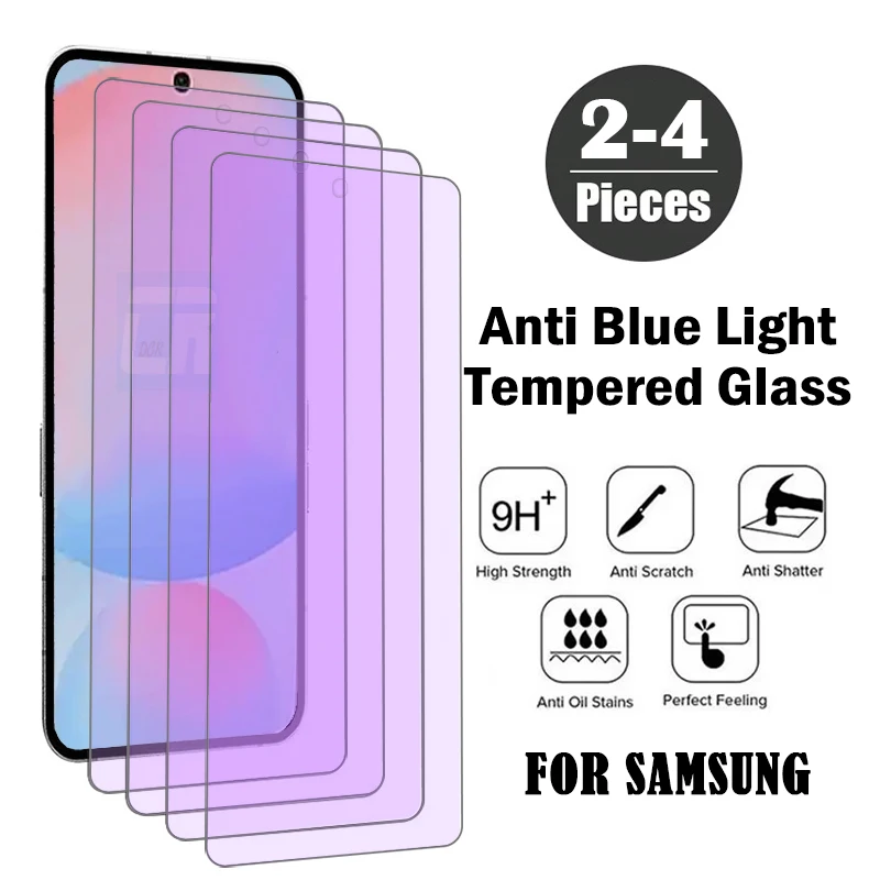 Anti Blue Light Tempered Glass Screen Protector (2-4 Piece Set)