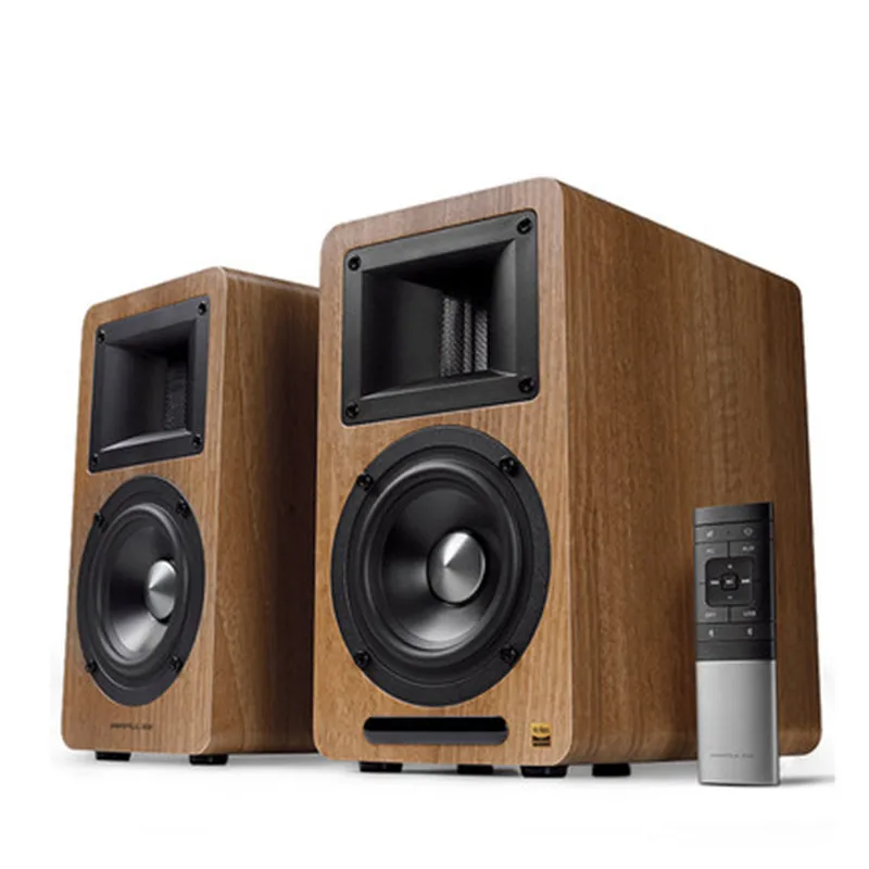 Airpulse A80 Bluetooth Speaker Active Bookshefl Speaker Subwoofer Output  APT-X 5.0 XOMS USB With Remote Control Desktop Audio
