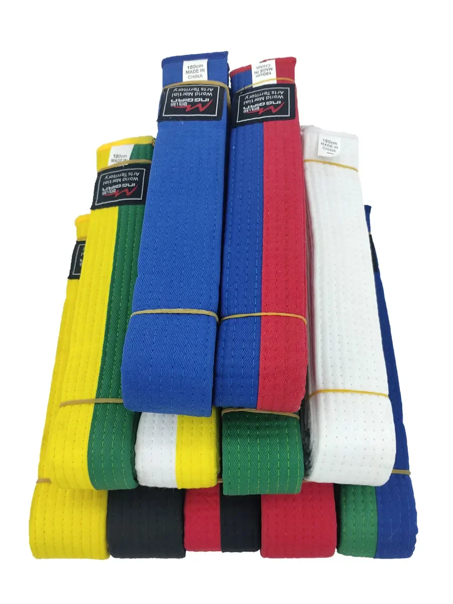 Martial Arts Belts Belts Taekwondo Karate Judo Aikido Kendo 4cm Width Student Test Kids Polyester Cotton White Yellow Green Blue Red Black