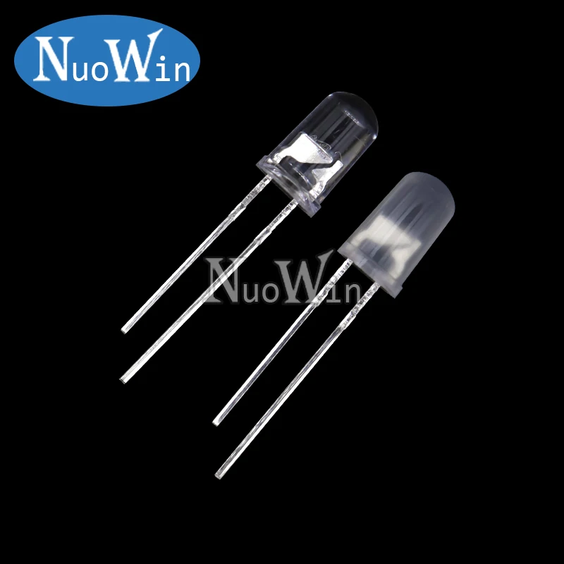 50 Pezzi Led Multicolor 50 LED RGB 5mm Diffusi A Lampeggio Lento - Colori Arcobaleno Che Cambiano Automaticamente LED Diffusi Rosso Verde Blu Per Progetti