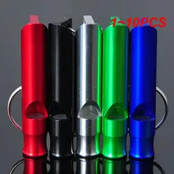 1~10PCS Multifunction Whistle Portable Emergency Whistle Keychain Team Gifts Camping Hiking Outdoor Tools Whistle Pendant Key