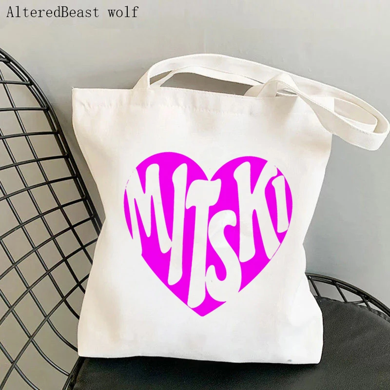 Women Shoulder bag Mitski Be The Cowboy Cartoon Bag Harajuku Shopping Canvas Shopper Bag girl handbag Tote Shoulder Lady Bag