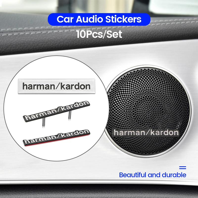 10pcs Car Speaker Audio Sticker 3D Badge Emblem Decoration Stickers For BMW M E34 E36 E60 E90 E46 E39 E70 F10 F20 F30 X5 X6 X1 |
