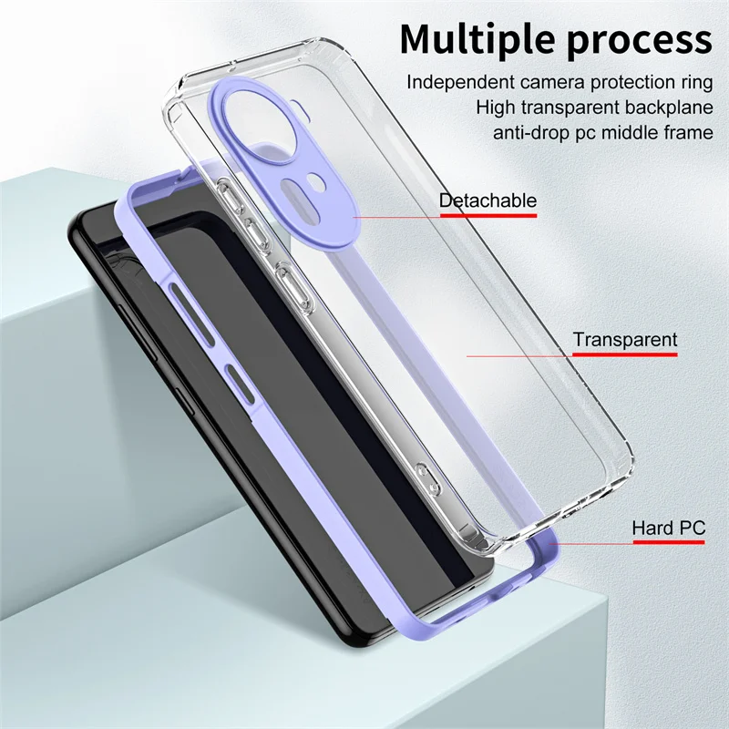 Shockproof Hard PC Bumper Silicone TPU Back Cover