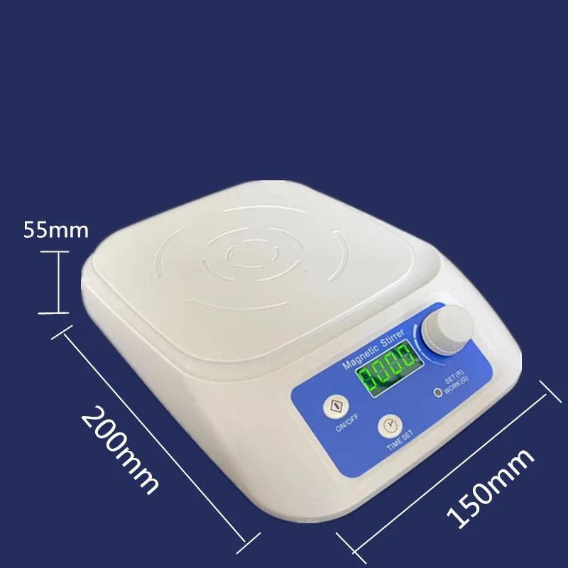Agitateur Magnétique Sans Chauffage | Vitesse 300-3000 Tr/min, Capacité Max 3000ml | 3 Barres D'agitation Incluses | Pour Laboratoire, Chimie, DIY