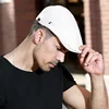 Retro Berets Hats for Men Newsboy Cap Spring Summer Cotton British Painters Hats Herringbone Flat Caps Casual Golf Trucker Hat 2