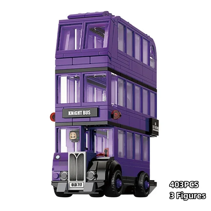 Double-deck Bus Magical Knights Book Building Block Toys Brick Kids Children Gift