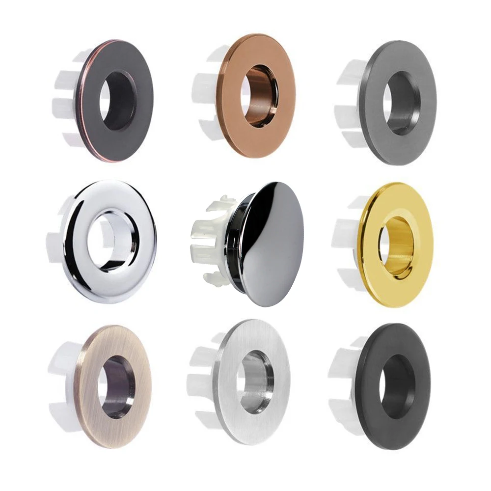 Overflow Ring Decor Cover Washbasin Trim Ring Brass Bathroom Sink Overflow Basin Waste Cover Filter Bathroom Renovation sink overflow cover,bathroom sink overflow cover