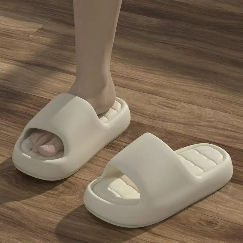 Women Summer Slippers Bathroom Shower Shoes Thick Soft Sole Non Slip House Slippers Men Fashion Lightweight Beach Sandals - 5