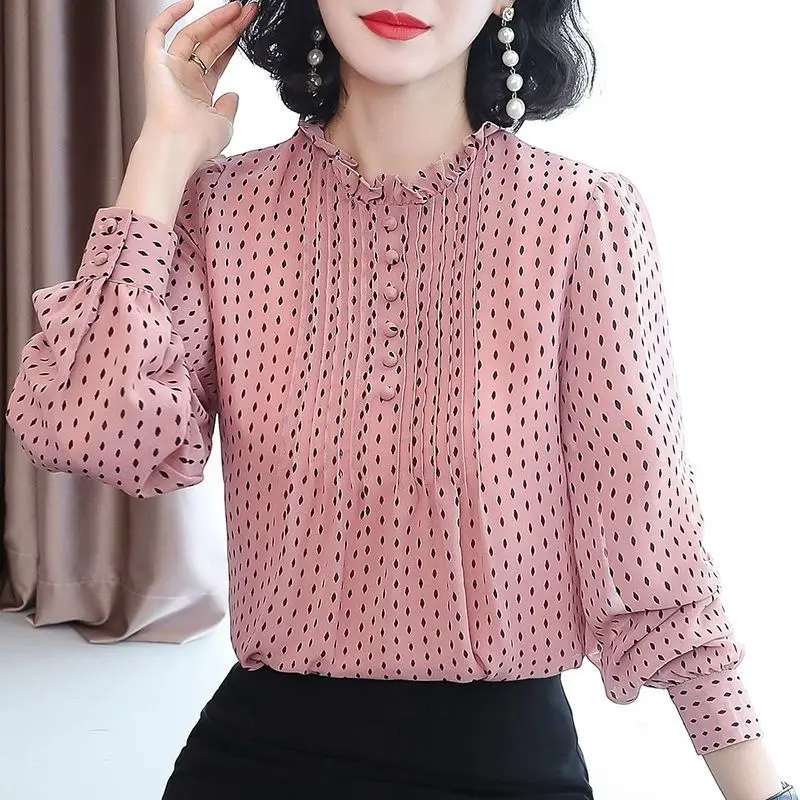 CHIC POLKA FLOW WOVEN TOP main image 0