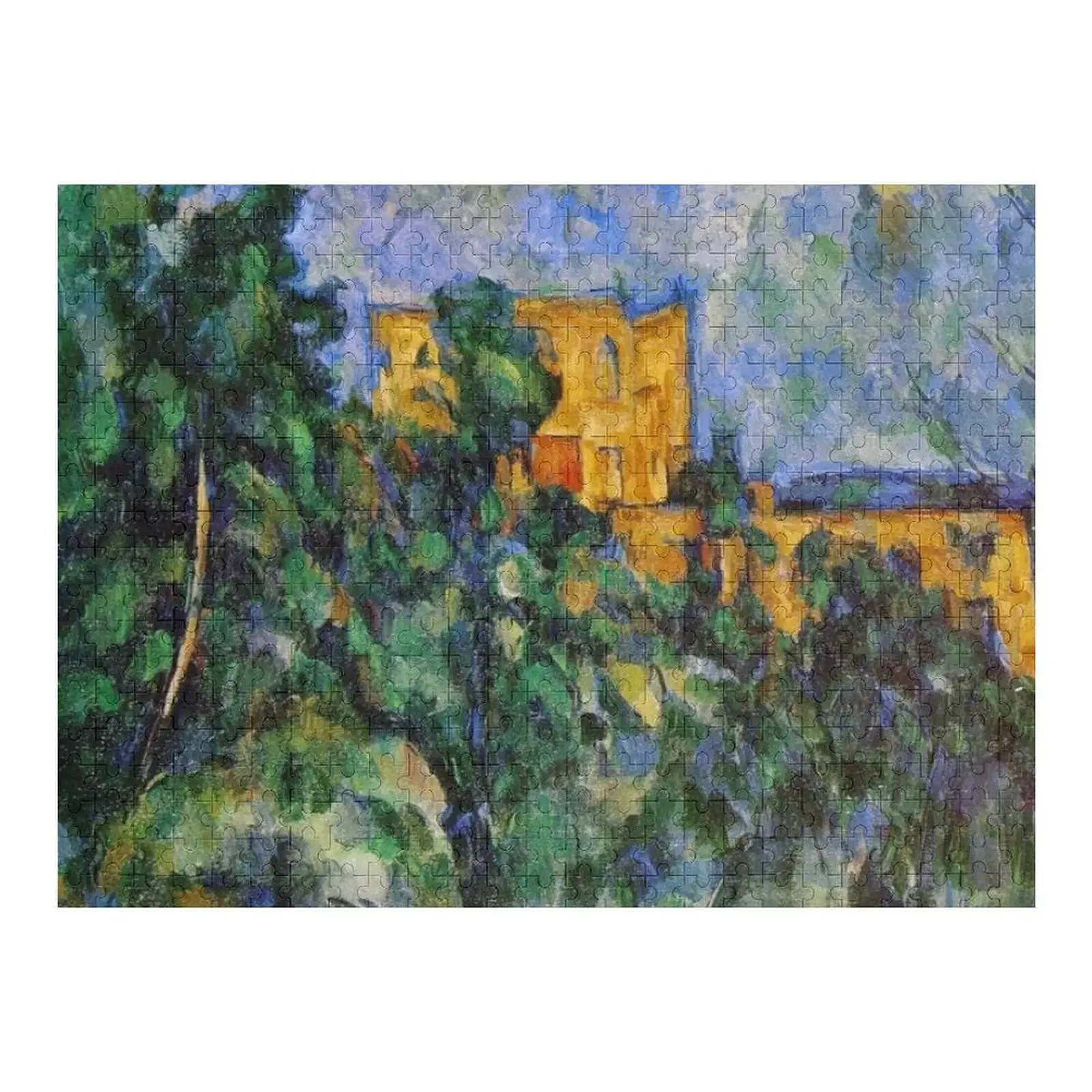 Chateau noir paul cezanne artwork drawing Jigsaw Puzzle Personalized Toy Wood Adults With Personalized Photo Wooden Name Puzzle cezanne