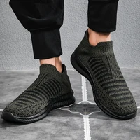 Men's Sneakers Classic Casual Shoes Breathable Mesh Running Sneakers Without Lacing Lightweight Walking Shoes 1
