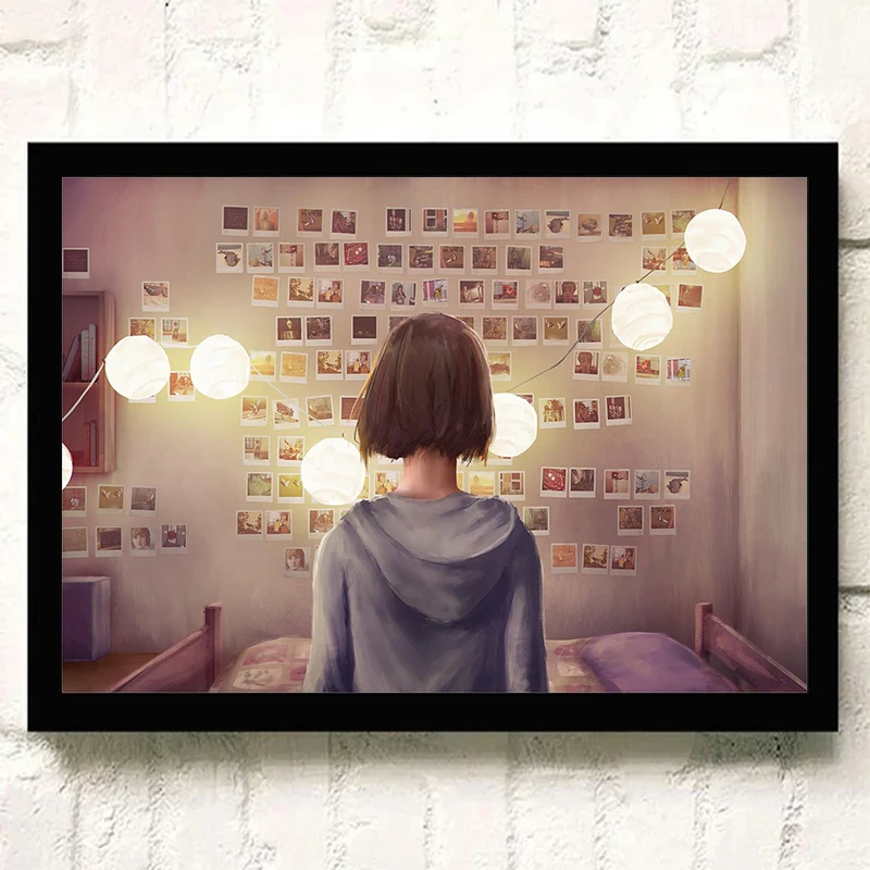 Life is Strand 2 비디오 게임 포스터 및 프린트 캔버스 페인팅, 벽 아트 그림, 게이머 방 홈 데코