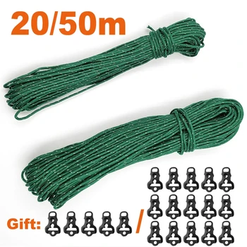 Survival Cord Strength Paracord Rope 3/10/15m 4mm Thick Parachute Rope  Lanyard Outdoor Camping Climbing Rope Hiking lifesaving Equipment Tent