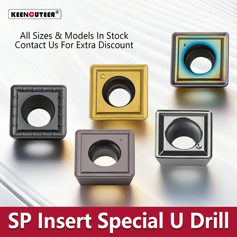 Hartmetall-Einsatz SP-Typ SPMG/SPGT 050204 060204 07T308 090408 110408 140512 Hochgeschwindigkeits-Einsatz, leistungsstarker Schnellbohr-Einsatz