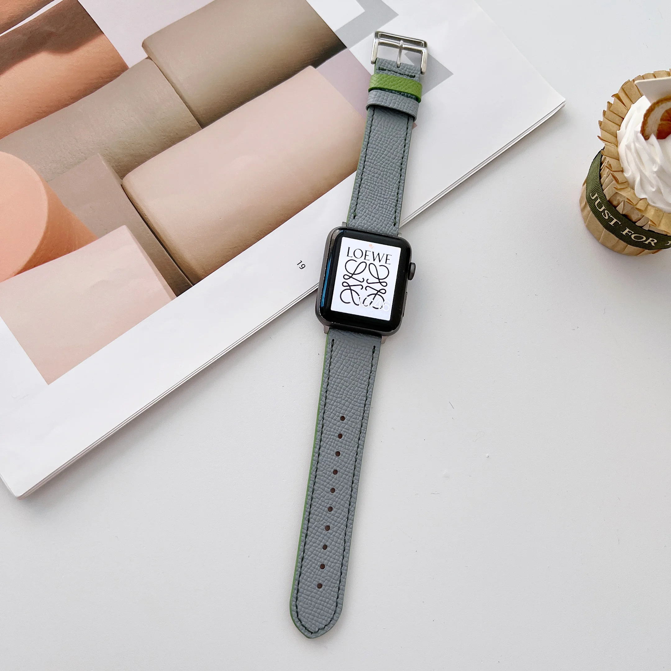 Leather strap For Apple watch Ultra 8 7 49mm 45mm 41mm 6 5 4 SE 44mm 40mm Durable Watch Replacement Wristband For iwatch 3 42mm