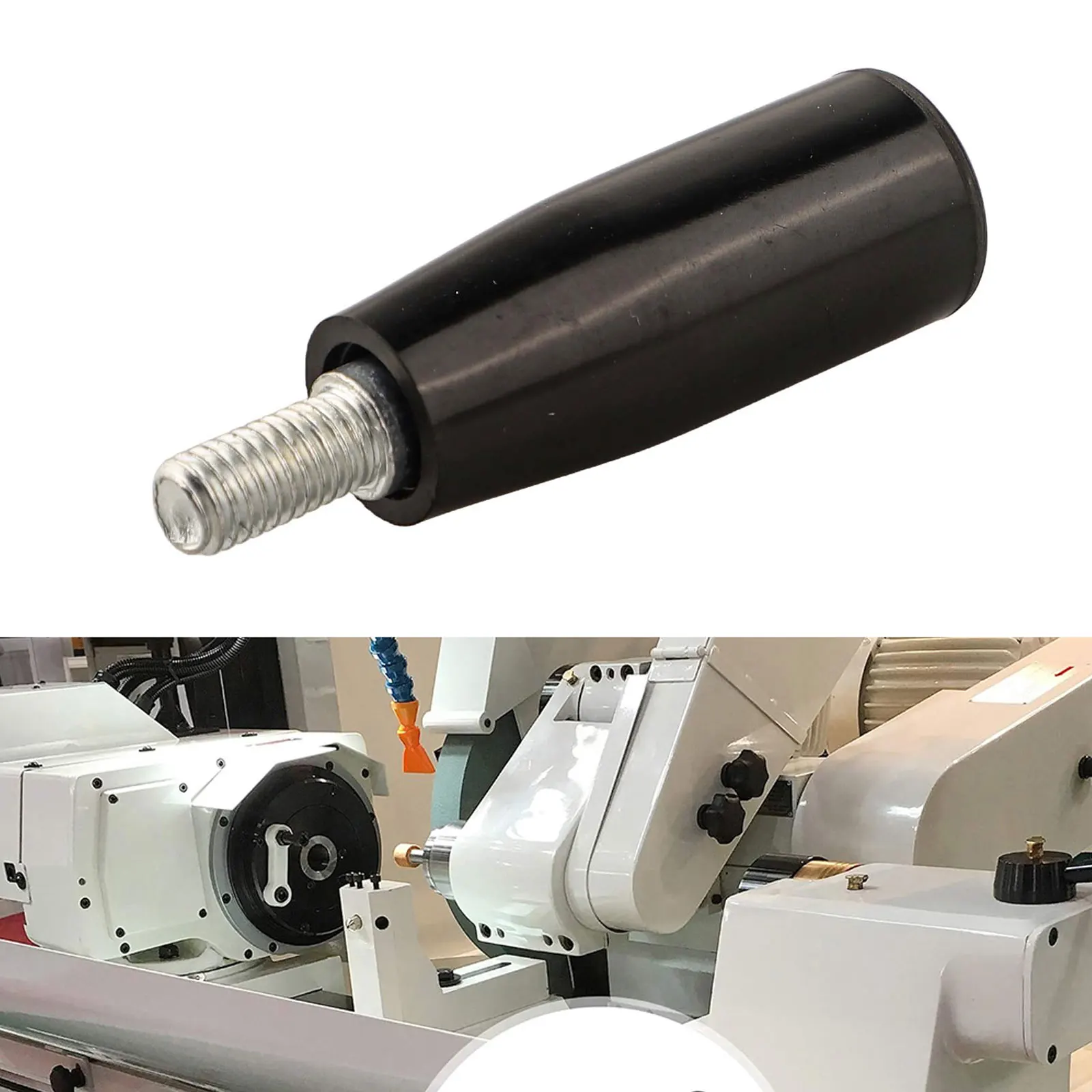 For Machinery M10*20mm 0.79in*80mm 3.94in Milling Machine Handle Industrial Equipment Handle Plastic And Metal