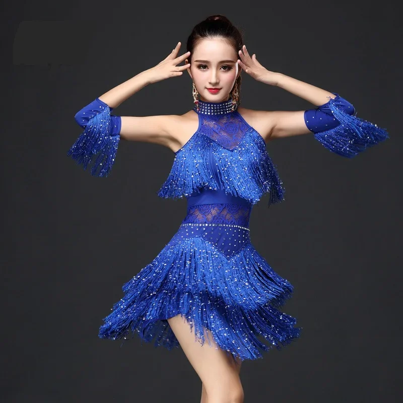 

New Latin Dance Dress Women/Girls/Lady New Sexy Fringe Salsa/Ballroom/Tango/Cha Cha/Rumba/Samba/Latin Dresses For Dancing