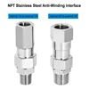SS High Pressure Washer Swivel Joint 3/8 Inch Pressure Washer Hose Fittings 4500 PSI 360 Degree Rotation Connector Car Washing 1
