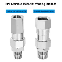SS High Pressure Washer Swivel Joint 3/8 Inch Pressure Washer Hose Fittings 4500 PSI 360 Degree Rotation Connector Car Washing 1