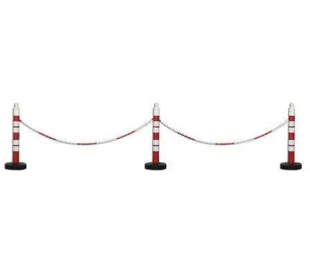 Force Chain 6 MM 25 Mtr. Roller red white plastic chain