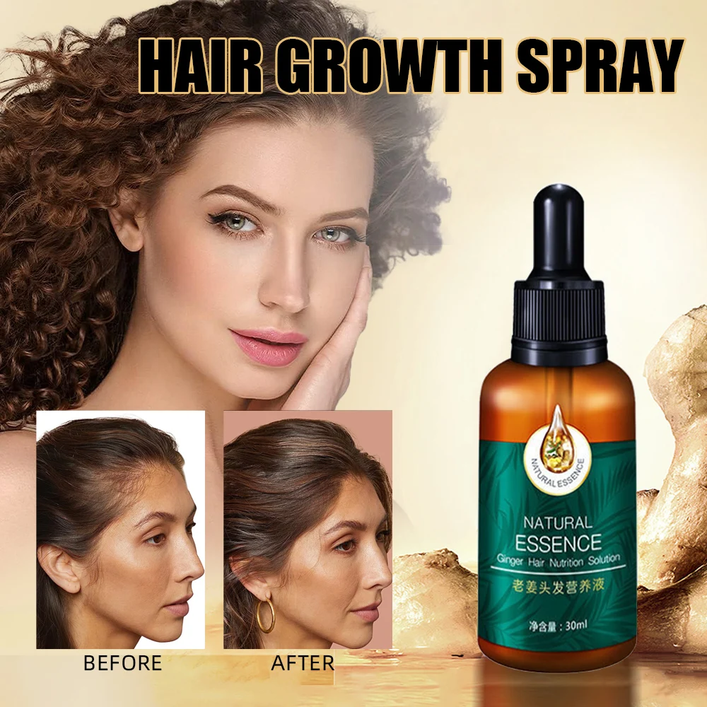FastHairGrowthEssentialOilGingerNourishHairTonicThickenHair