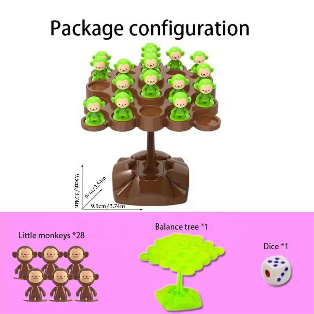 Mini Monkey Balance Tree Family Games Desktop Toys For Kids Birthday Party Favors Baby Shower Gifts Pinata Fillers