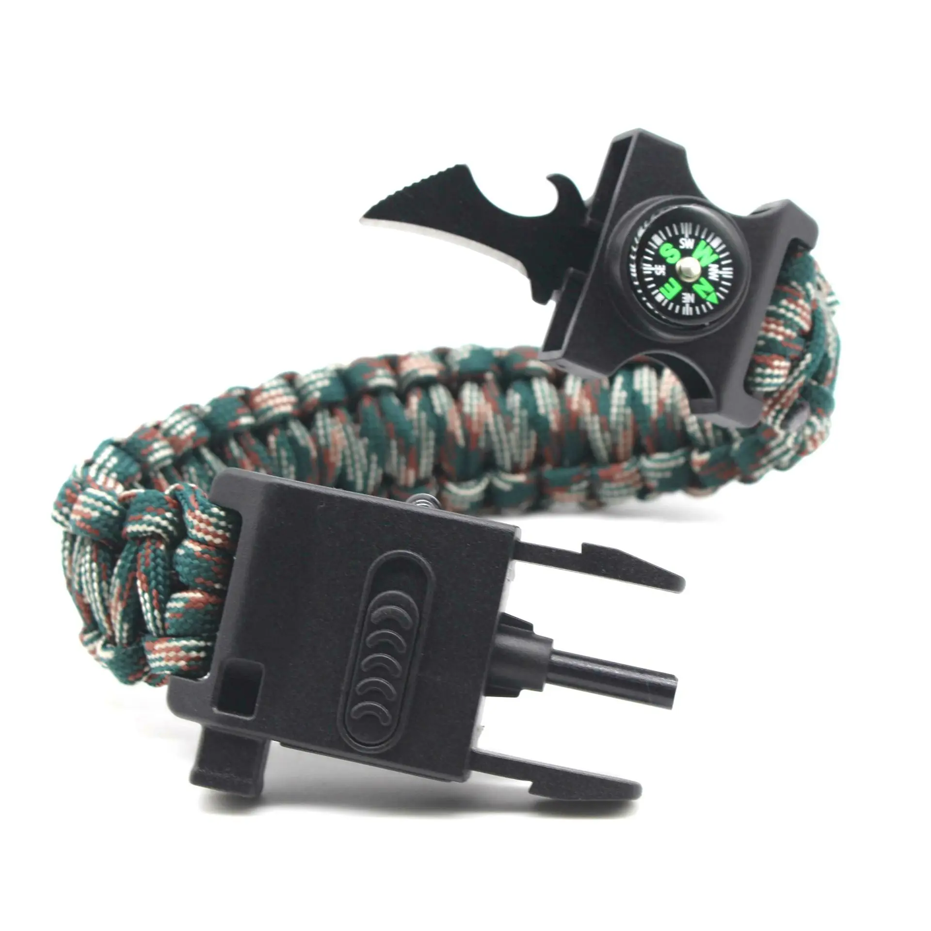 Браслет Paracord для выживания светильник езды на природе выживание в дикой