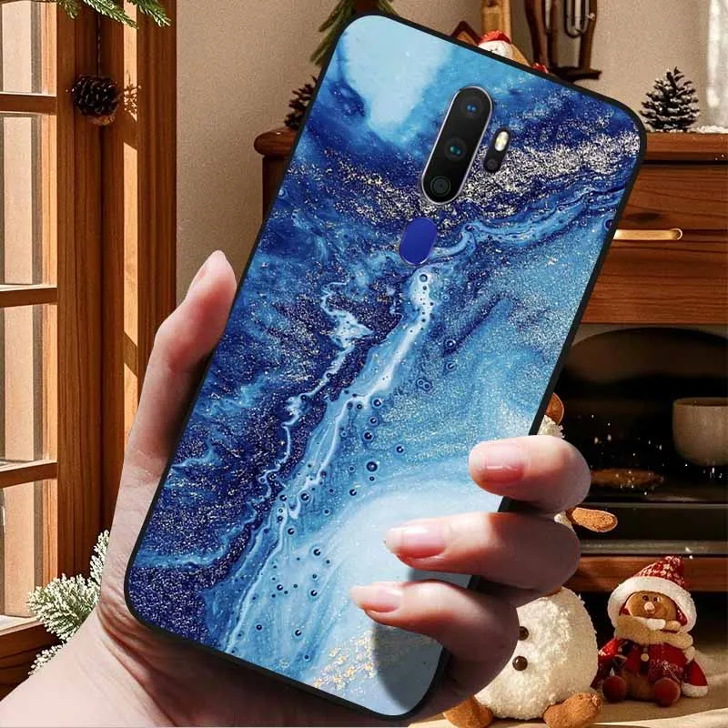 Elegant Marble Soft TPU Silicone Phone Case - Stylish Bumper Cover with Cat Design