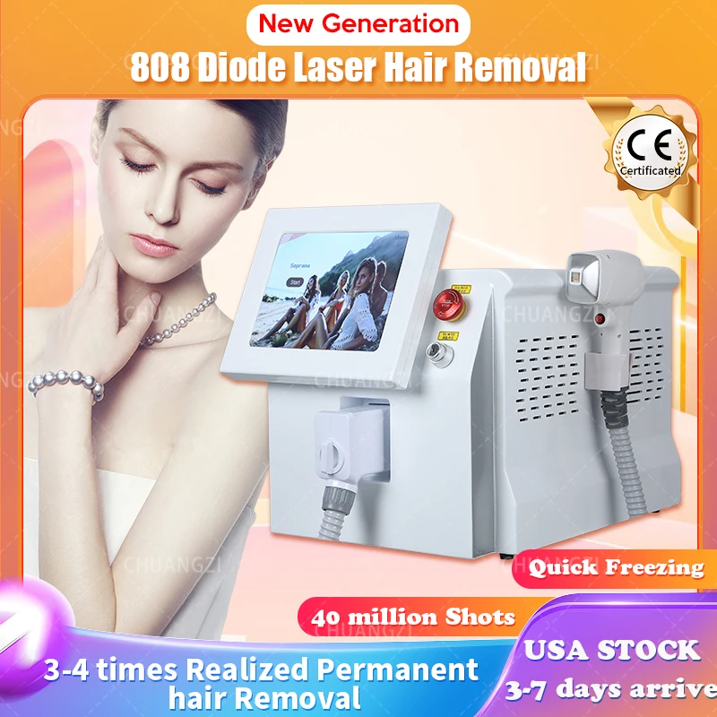 Professional Laser Hair Removal Machine Diode 808 nm 755 1064nm Multi Wavelengths 1200W 2000w Nonpain Epilator for Ladies lady hornet 78mm ladies pink plastic rolling machine portable cigarette maker hand cigarette maker accessories 12 1pcs wholesale