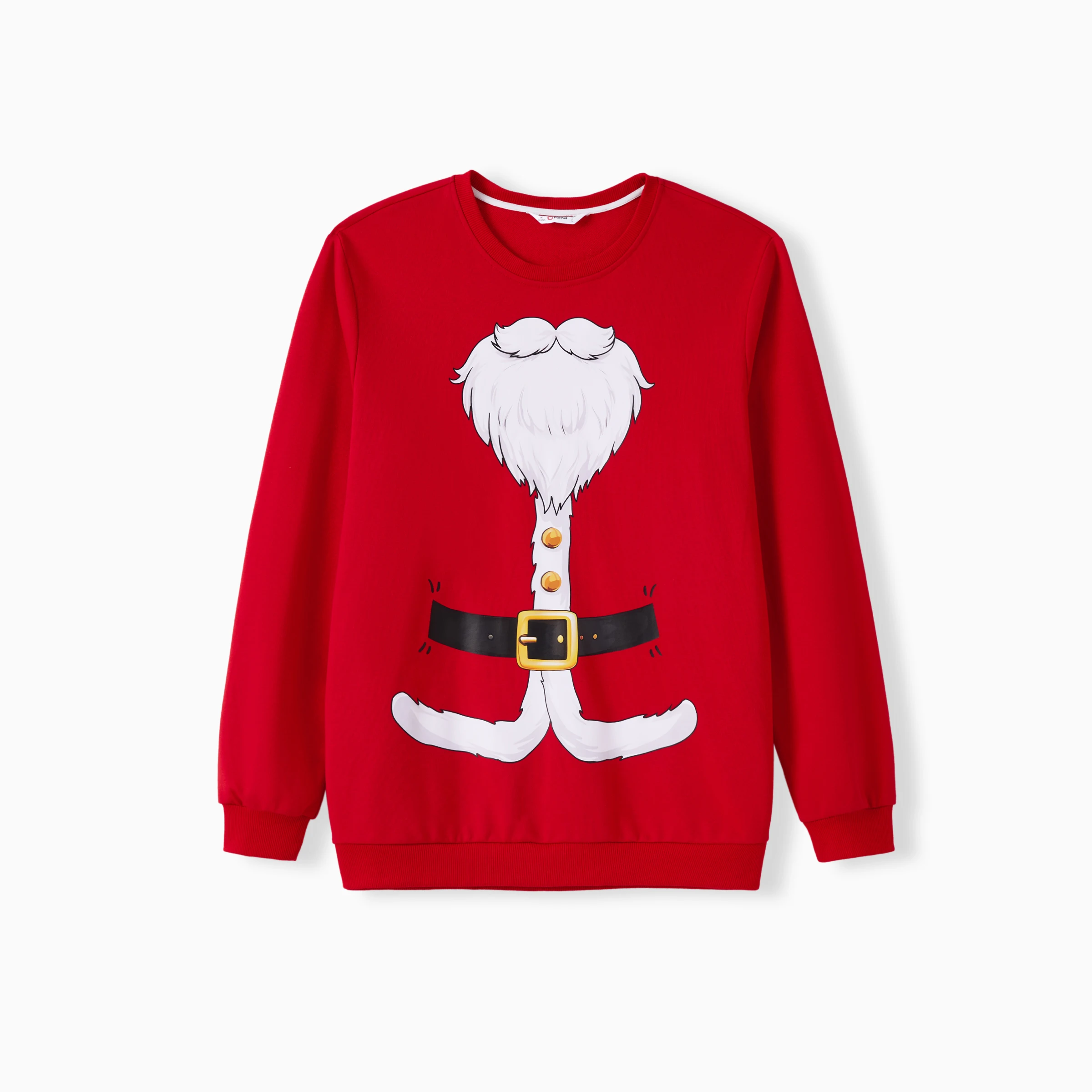 thumbnail image 2 of Camisetas navideñas a juego para toda la familia, divertidas y extravagantes imágenes de Papá Noel rojo y elfo verde, 2 of 5