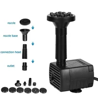 120L/H 30W/50W/100W แผงพลังงานแสงอาทิตย์ปั๊มน้ำสวนภูมิทัศน์น้ำพุลอยน้ำพุกลางแจ้งประดิษฐ์ตกแต่งบ้าน 1