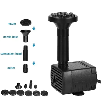 120L/H 30W/50W/100W แผงพลังงานแสงอาทิตย์ปั๊มน้ำสวนภูมิทัศน์น้ำพุลอยน้ำพุกลางแจ้งประดิษฐ์ตกแต่งบ้าน 1