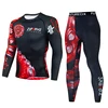 Men's Thermal Underwear For Men Male Thermo Kickboxing Clothes Suits MMA BJJ Tights Set Winter Quick Dry Long Johns Tracksuit 30 1