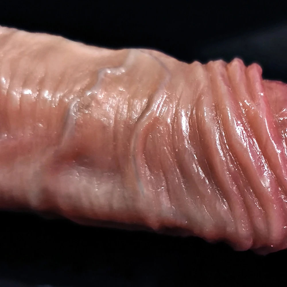 Realistic Silicone Dildo with Suction Cup for Women - Lifelike Masturbator with Testicles