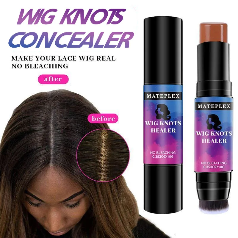 Hot Selling Mateplex Wig Knot Healer 4 kolory 10g Brown Skin Tone No Bleaching Lace Tint Stick With Soft Brush For Lace Frontal