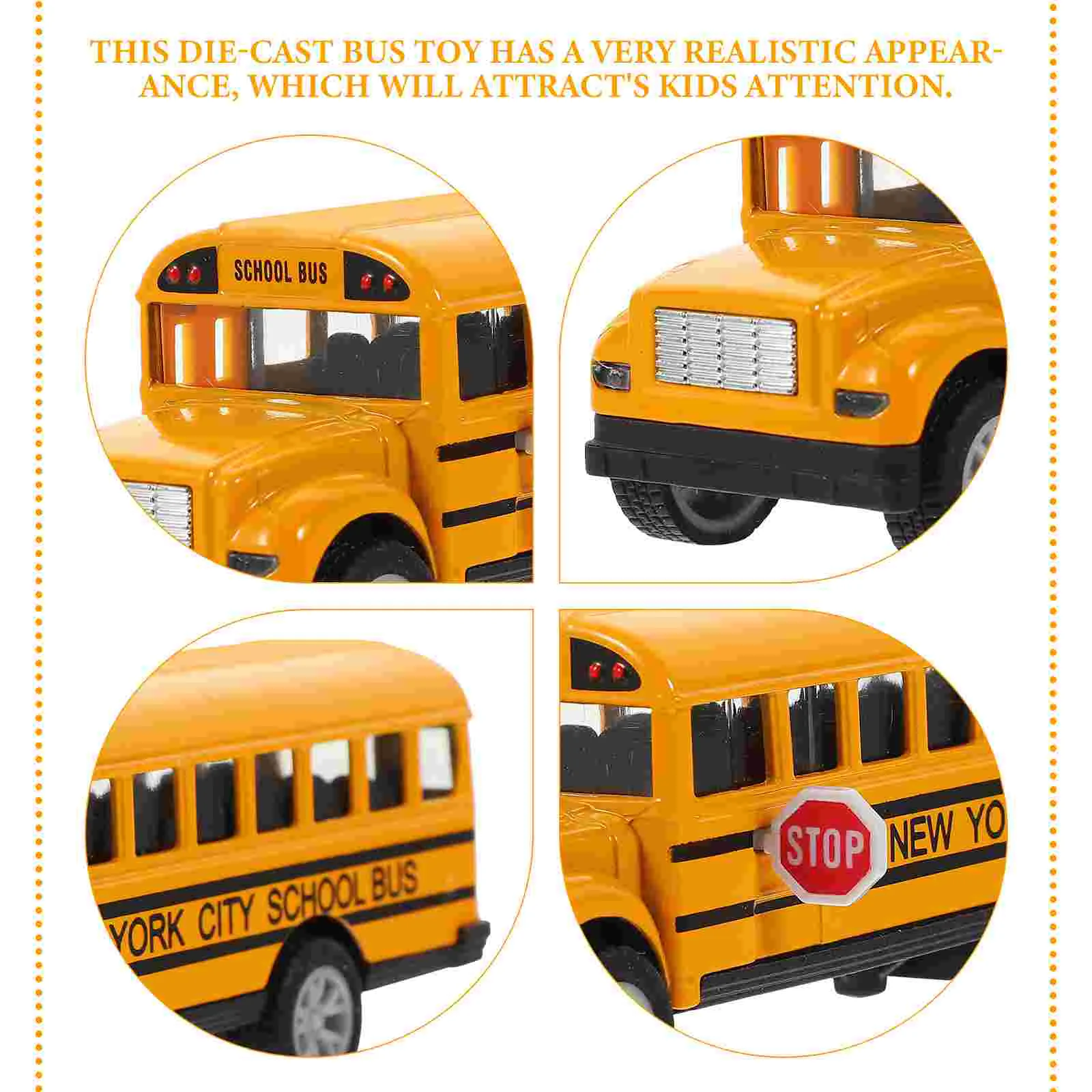 

Mini School Bus Childrens Toys Children Educational School Bus Model Toddler Pull Back Car School Bus Model Childrens Toys For