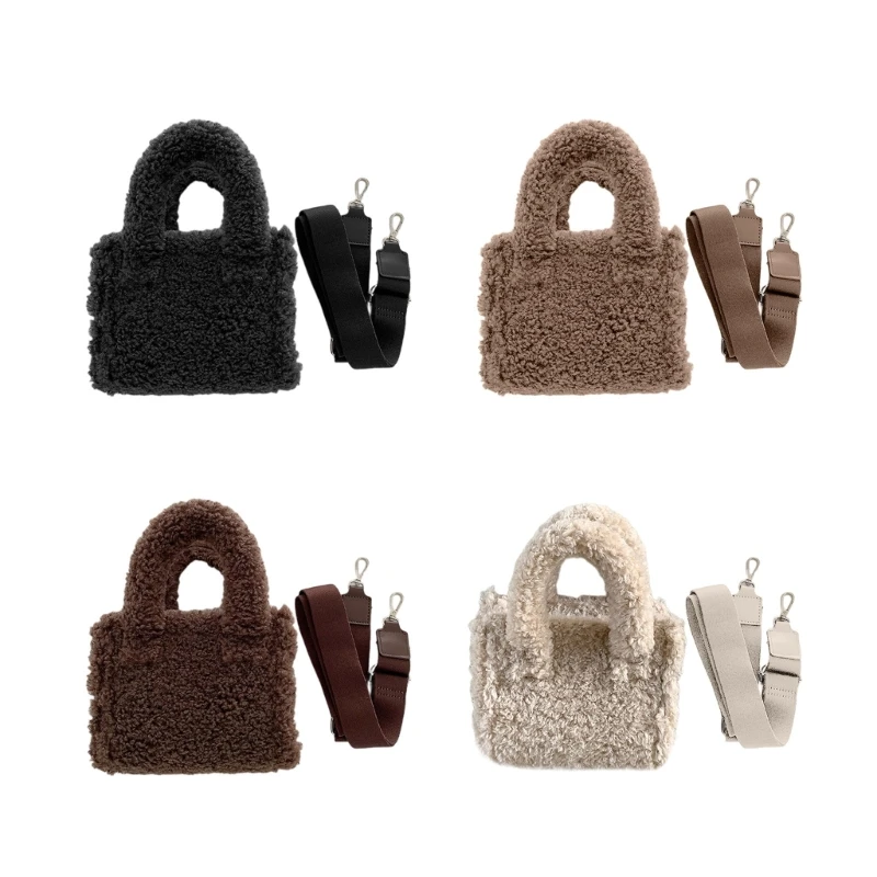 

Plush Crossbody Purse Handbag Plush Clutch Purse for Autumn Winter
