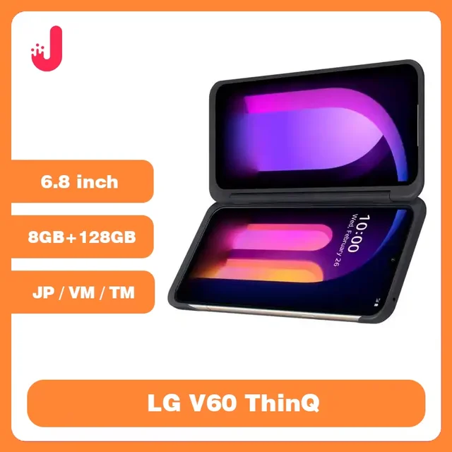 LG V60 ThinQ double écran V600VM/japon Original déverrouiller téléphone Android 6.8 pouces Snapdragon 865 4/5G NFC 8GB + 128GB ROM Smartphone 1