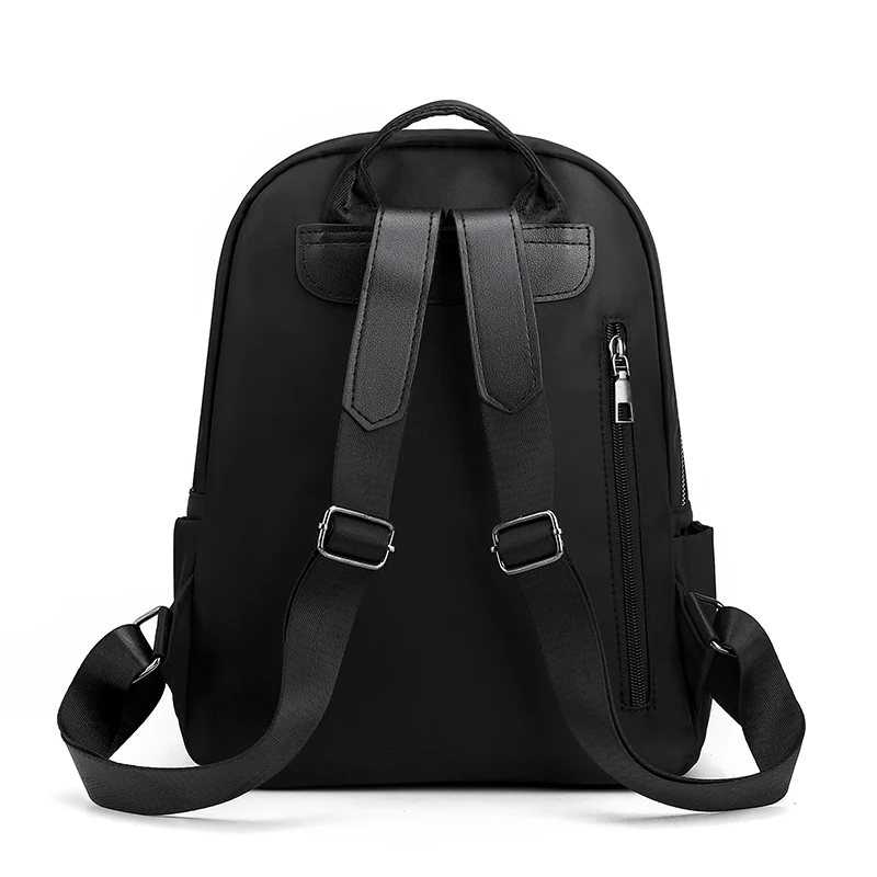 Fashionable backpack, large capacity travel bag with practical pockets - handbag, zipper closure