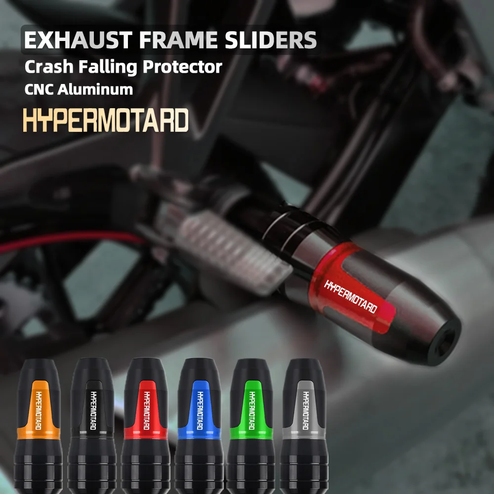 

For Ducati Hypermotard 939 950 SP Hyperstrada 939 821 Motorbike accessories Exhaust Frame Sliders Crash Pads Falling Protector