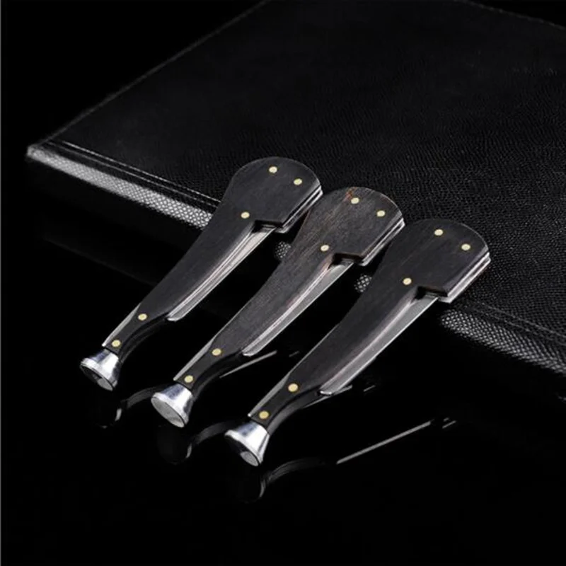 3 In 1 Coltello Da Fumo Multifunzione Legno Ebano Fumo Pipe Cleaner Tabacco Pressore Tubo Strumento Per La Pulizia Del Tubo Di Fumo