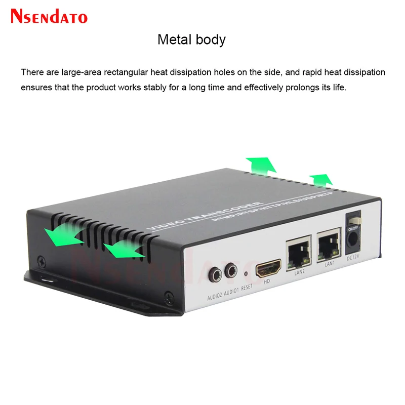 4K H.265 HDMI SDI Video Capture Grabber Box Encoder HDMI Video Transcoder Encoder Streaming From RTSP to RTMP For SRT UDP TS