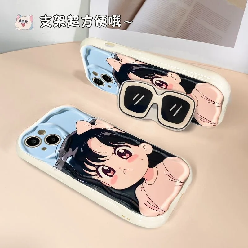 OPPO Reno Girl Grip Tok ġ ̽, OPPO Reno 10 Pro 8 8T 8Z 8 Lite 7 7Lite 7Z 6Z 5 Z 4Z Find X5 X3 Pro X6 Wave ޴ ̽