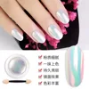 1Jar Pearl Effect Nail Powders Mirror Aurora Chrome Mermaid Nails Art Powder Rainbow AB Magic Mirror Pearl Shell Powder Supplies 5